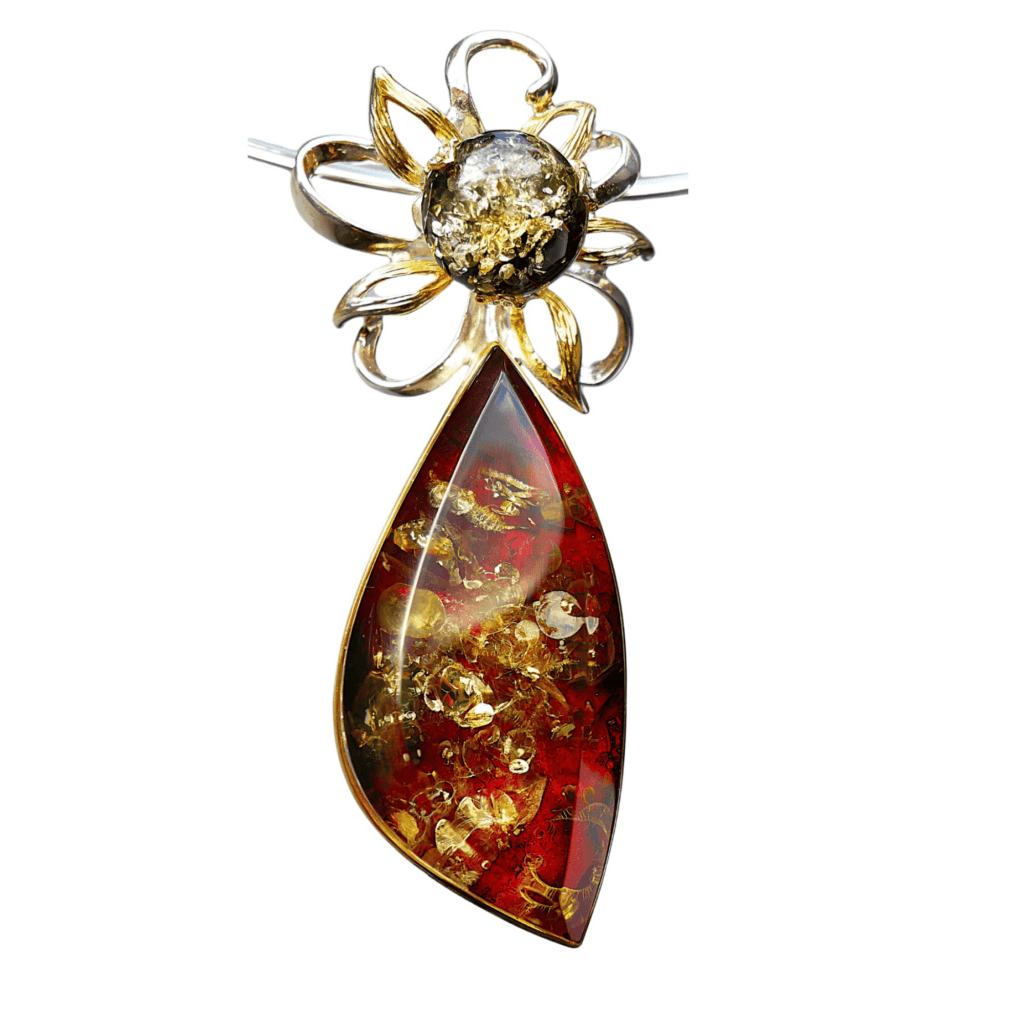 amber blossom pendant 2a