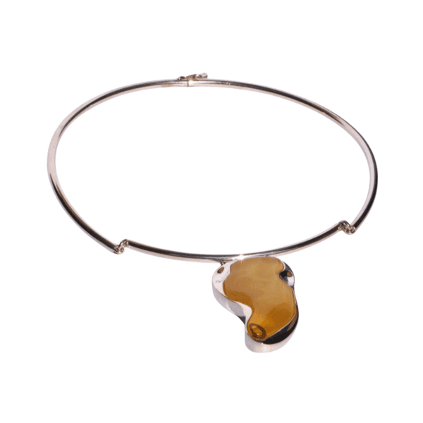 butterscotch amber choker 2