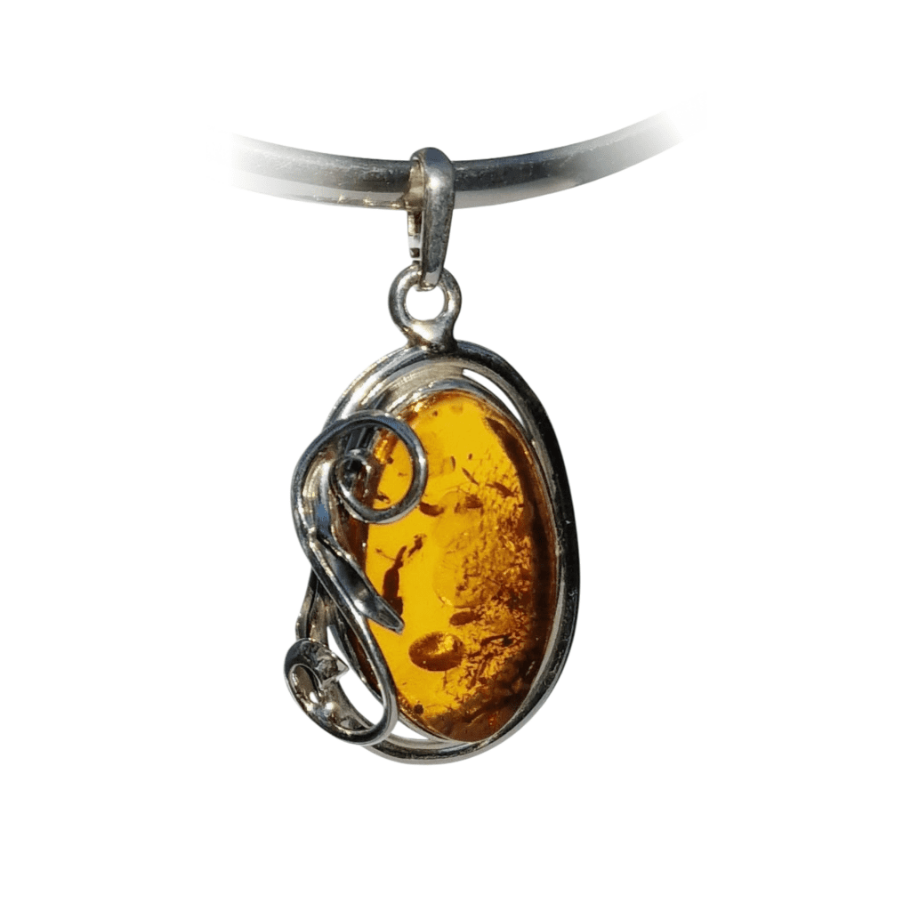 a close up of a pendant